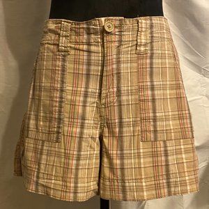 Faded Glory Shorts | Faded Glory Plaid Shorts | Color: Red/Tan | Size: 12